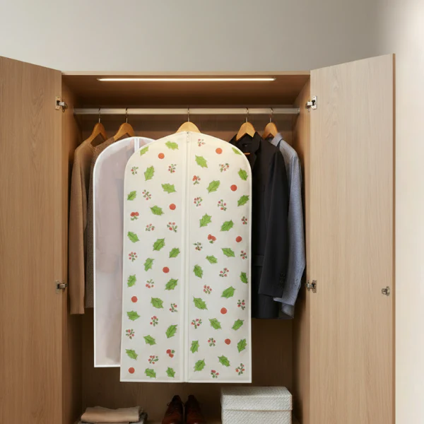 Dustproof Closet Cloth Cover – Protective Garment Bag 60cm×100cm for Wardrobe & Clothes (Random Print -Pack of 1) - Image 3