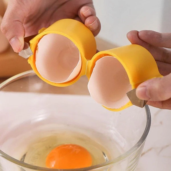 Egg Shell Opener for Raw Eggs,Upgraded Stainless Steel Handheld Egg Peeler Tool, Egg Cracker Tool for Camping Home Kitchen Use - Image 4