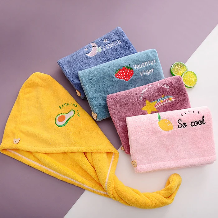Microfiber Hair Wrap Towel – Quick-Dry Head Towel for Women ( Random color- Pack of 1 )