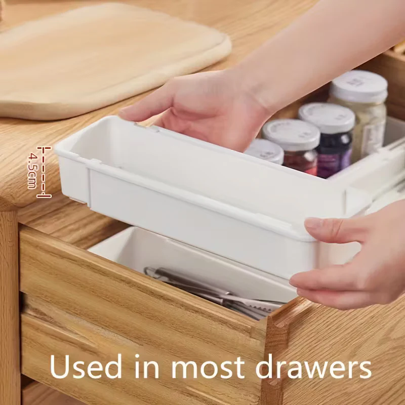 Expandable Drawer Organizer Tray – Adjustable Cutlery & Desk Storage Solution - Image 4