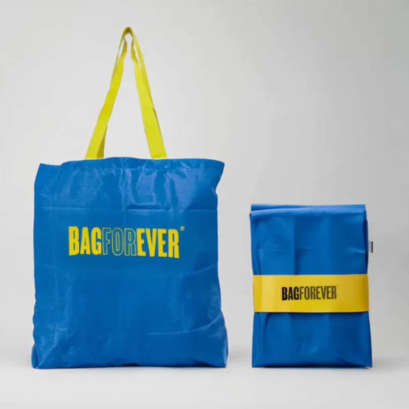 Bagforever Foldable Multipurpose Shopping Bags – Ecofriendly, Reusable Market Bags (Random color-Pack of 1)