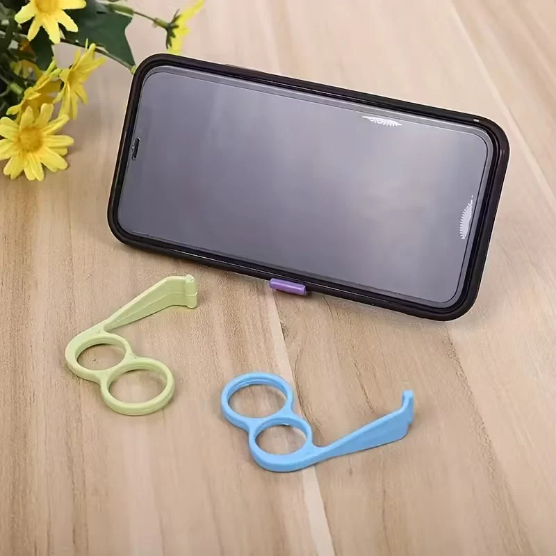 Tabletop Finger Grip Mobile Ring Holder - Portable Anti-Fall Phone Stand (Random color-Pack of 1) - Image 9