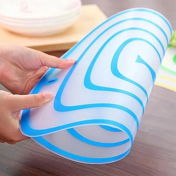 Flexible Transparent Cutting Board – Chopping Mat for Vegetables & Fruits, Non-Slip Kitchen Board (Random color-Pack of 1) - Image 5