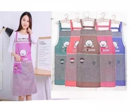 Flower Print Apron- 849 - Image 5