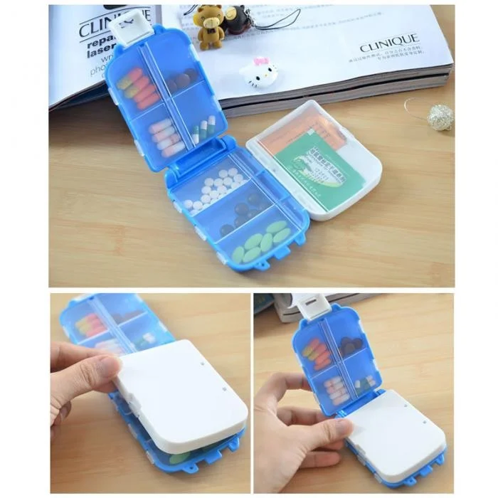 Folca Medicine Box – Travel-Friendly Pill Case with Compartments (Random color-Pack of 1) - Image 3