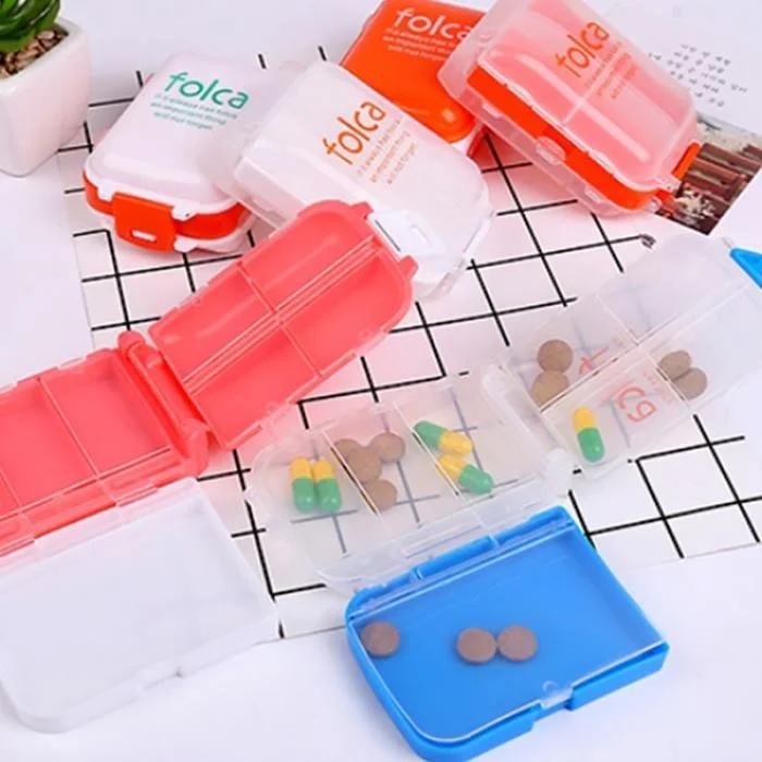 Folca Medicine Box – Travel-Friendly Pill Case with Compartments (Random color-Pack of 1) - Image 4