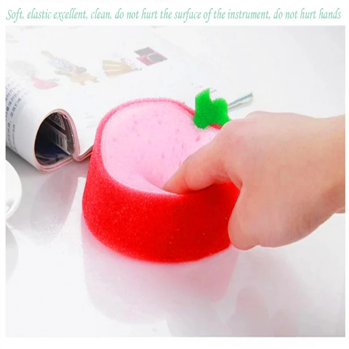 Fruit Shape Multi-Functional Cleaning Sponge – Soft & Absorbent Kitchen Scrubber for Dishes, Utensils & Sink Cleaning (Random shape-Pack of 1) - Image 3