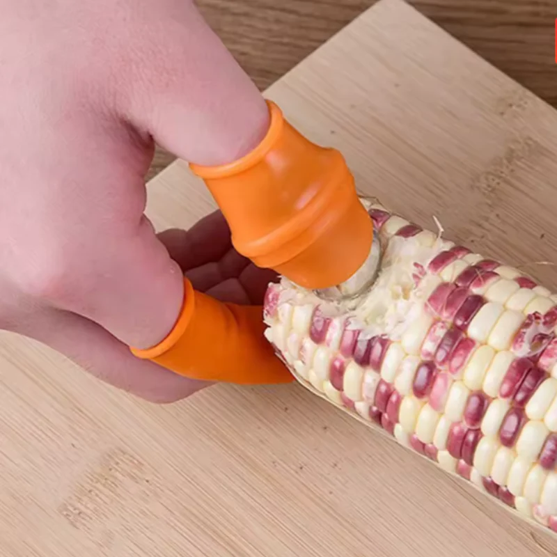 Fruit & Vegetable Finger Cutter – Silicone Thumb Knife & Peeler Set | Portable Mini Kitchen Cutting Tool (Thumb Cutter & 5 Finger set) - Image 3