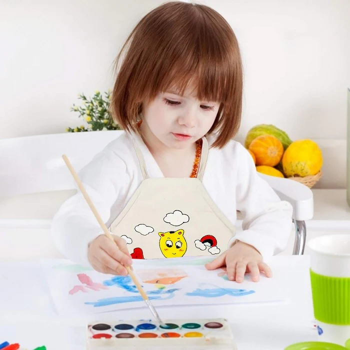 Hand Painted Washable Apron For Children - Image 3