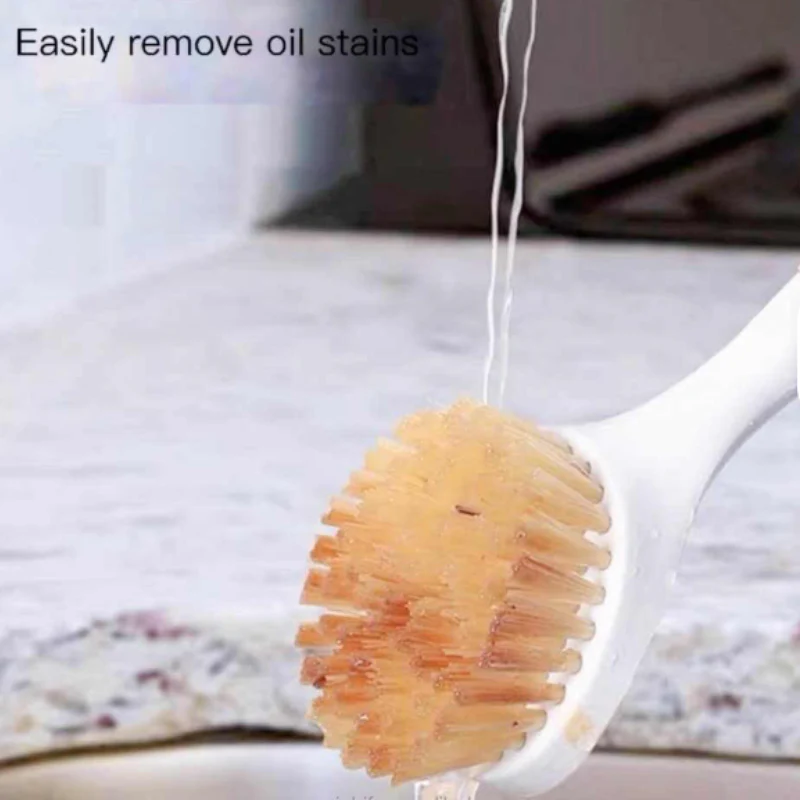 Household Kitchen Long Handle Pot Washing Brush – PP Handle with Nylon Bristles Eco-Friendly Cleaning Brush (Pack of 1) - Image 4