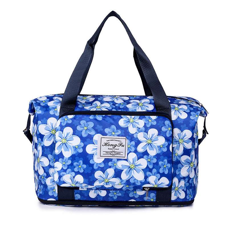 Lightweight Waterproof Travel Duffle Bag – Foldable Carry-On Tote for Travel, Gym & Weekend Trips (Random Prints) - Image 10