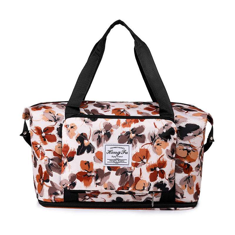 Lightweight Waterproof Travel Duffle Bag – Foldable Carry-On Tote for Travel, Gym & Weekend Trips (Random Prints) - Image 13