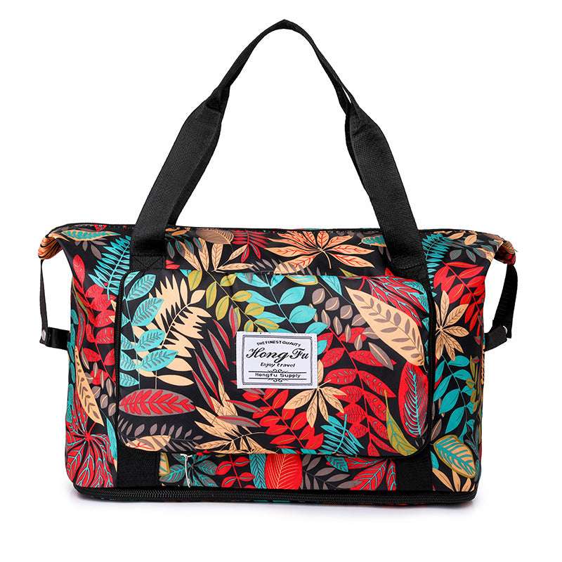Lightweight Waterproof Travel Duffle Bag – Foldable Carry-On Tote for Travel, Gym & Weekend Trips (Random Prints) - Image 6