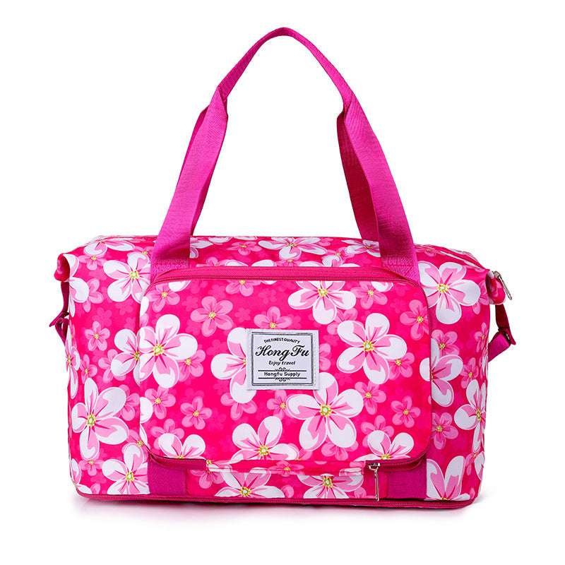 Lightweight Waterproof Travel Duffle Bag – Foldable Carry-On Tote for Travel, Gym & Weekend Trips (Random Prints) - Image 7
