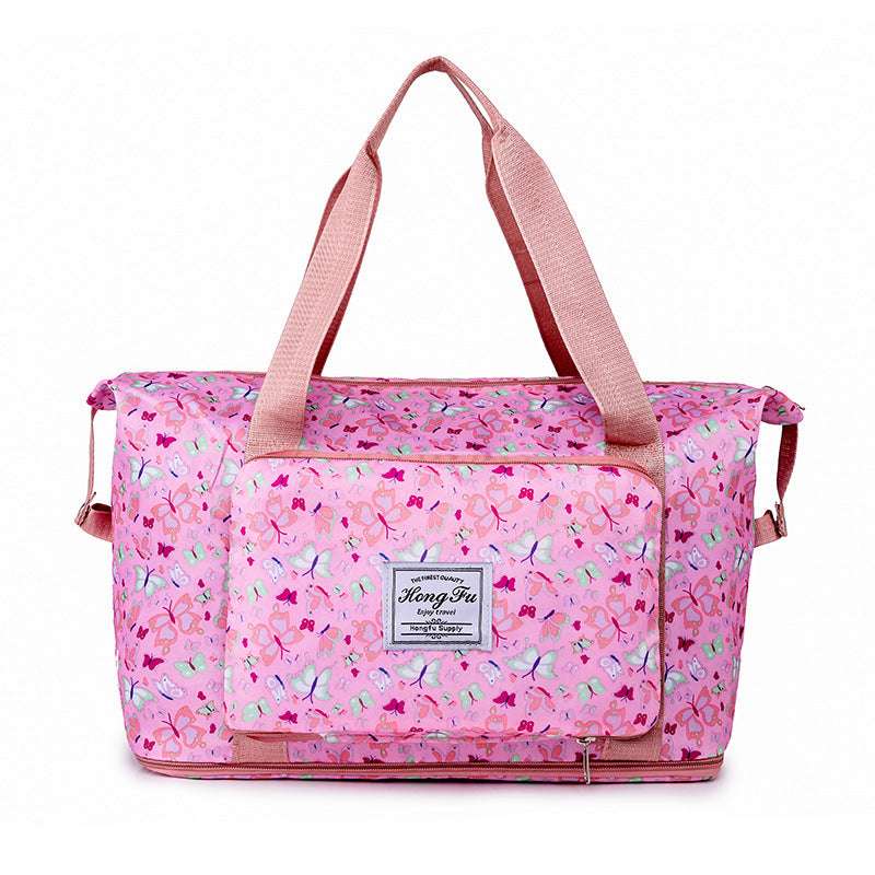 Lightweight Waterproof Travel Duffle Bag – Foldable Carry-On Tote for Travel, Gym & Weekend Trips (Random Prints) - Image 8