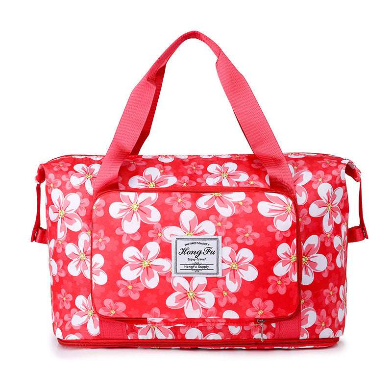 Lightweight Waterproof Travel Duffle Bag – Foldable Carry-On Tote for Travel, Gym & Weekend Trips (Random Prints) - Image 9