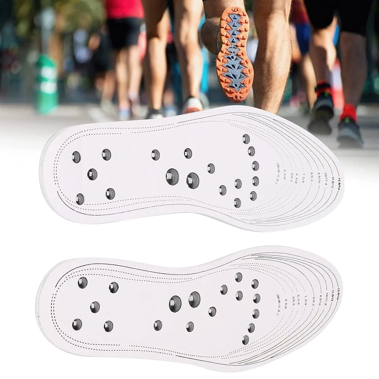 Magnetic Foot Acupressure Insoles – Reflexology Massage Insoles for Pain Relief, Improved Blood Circulation & Posture | Height Increase Support Device for Men & Women (Pack of 1 Pair) - Image 6