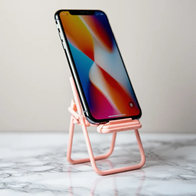 Mini Chair-Shaped Mobile Stand – Cute & Compact Phone Holder (Random color-Pack of 1) - Image 4