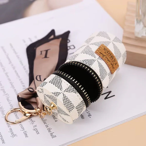 Mini Portable Storage Keychain – Compact Leather Key Organizer & Utility Pouch (Random color-Pack of 1) - Image 4