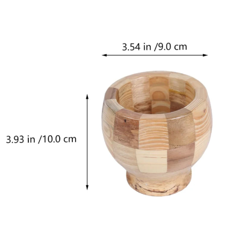 Mini Wooden Mortar & Pestle Set – Garlic Crusher, Spice Masher & Herb Grinder for Kitchen - Image 4