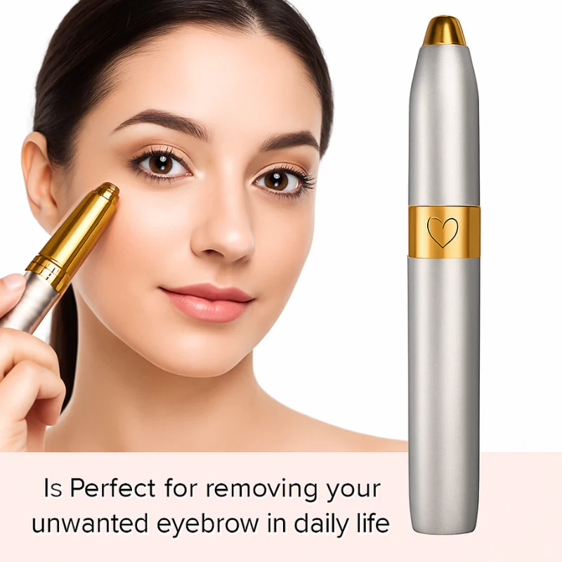 Modern Women’s Face Hair Remover – Upper Lip Epilator & Eyebrow Trimmer with USB Cable (Rechargeable, Portable & Painless) - Image 5