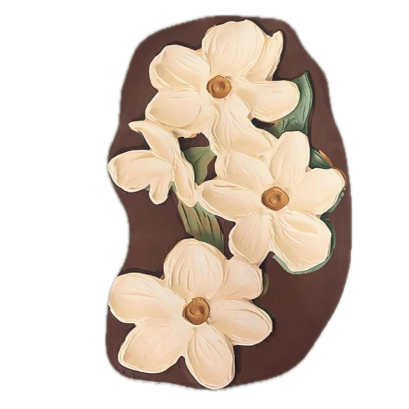 Multi Flower Prints Non-Slip Floor Mat – Random Shape & Design | Soft, Durable & Anti-Skid Home Flooring Rug(Pack of 1) - Image 3