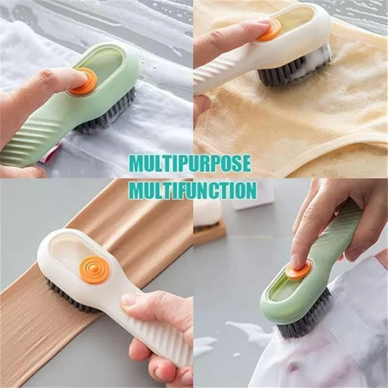 Multifunctional Cleaning Brush with Built-In Liquid Soap Dispenser – Durable Cleaning & Application Tool for Household and Kitchen Use(Random Color-Pack of 1 - Image 2