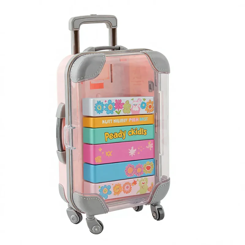 Cute Mini Suitcase Storage Box – Travel Organizer, Coin Bank & Gift Toy for Girls - Portable Cosmetic & Jewelry Holder - Image 2