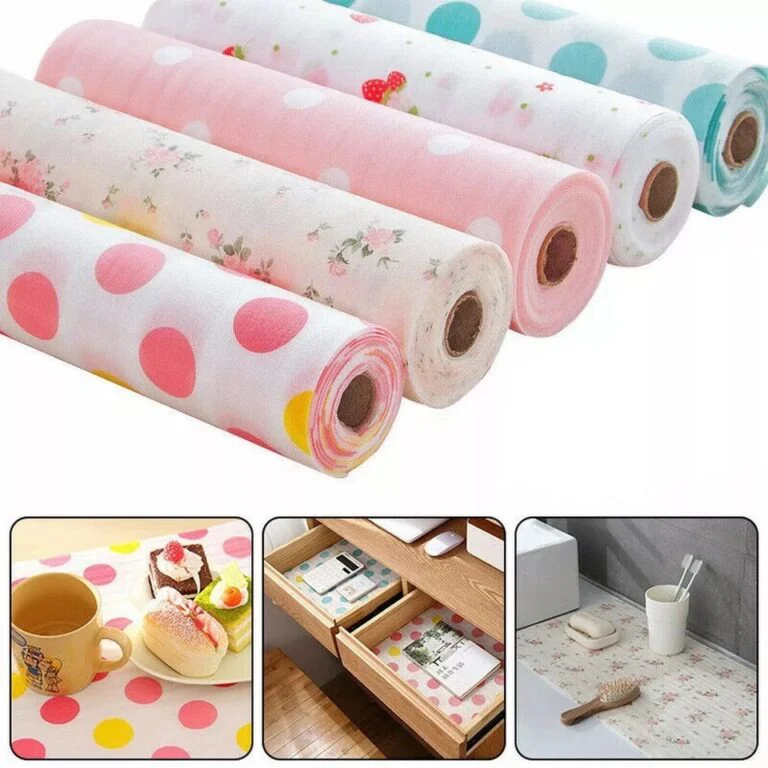 Non-Slip Place Mat Cushion Sheet - Waterproof Anti-Bacterial Cabinet Plastic Foam for Kitchen Drawers (Random Print-Pack of 1 Pc) - Image 4