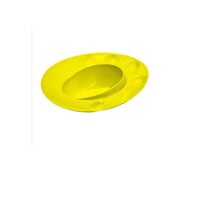 Snack Serving Pani Puri Plate – Plastic Serving Plate for Pani Puri, Golgappa & Snacks (Random Color) | Buy 1 Get 1 Free - Image 6