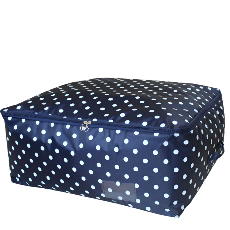 Polka Dot Storage Bag – 105 Ltrs Large Capacity Organizer for Clothes, Blankets & Bedding (Random color-Pack of 1) - Image 3