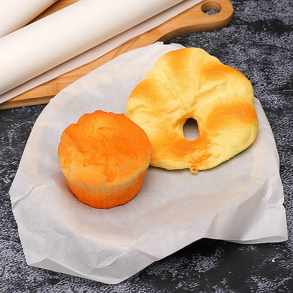 Professional Baking Parchment Non-Stick Siliconized Convenient Recyclable Baking Sheets Kitchens Non-Stick Parchment Paper for Grill, Cook, Steam, Air Fryers, Bakery, BBQ, Party (10M) - Image 4
