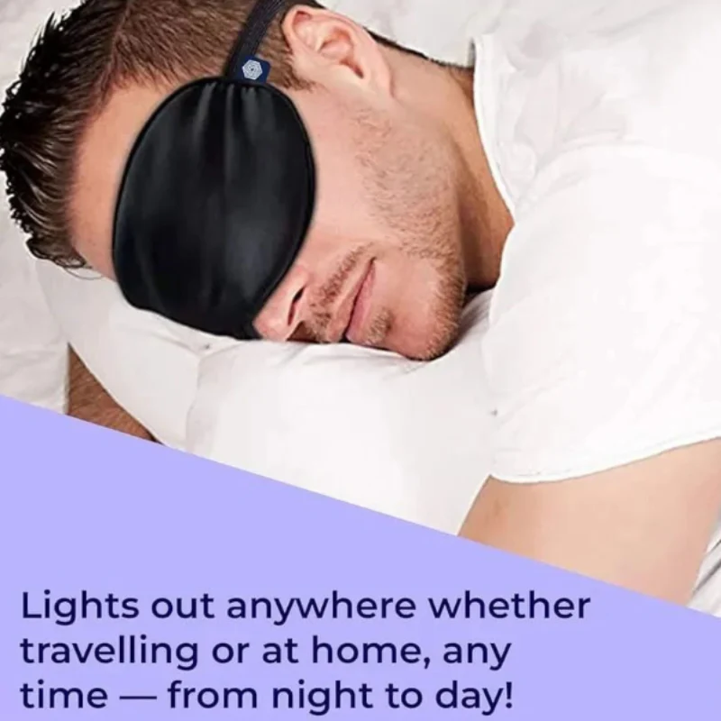 Soft Eye Mask for Sleeping – Comfortable & Light Blocking ( Random Color - Pack of 1 ) - Image 3