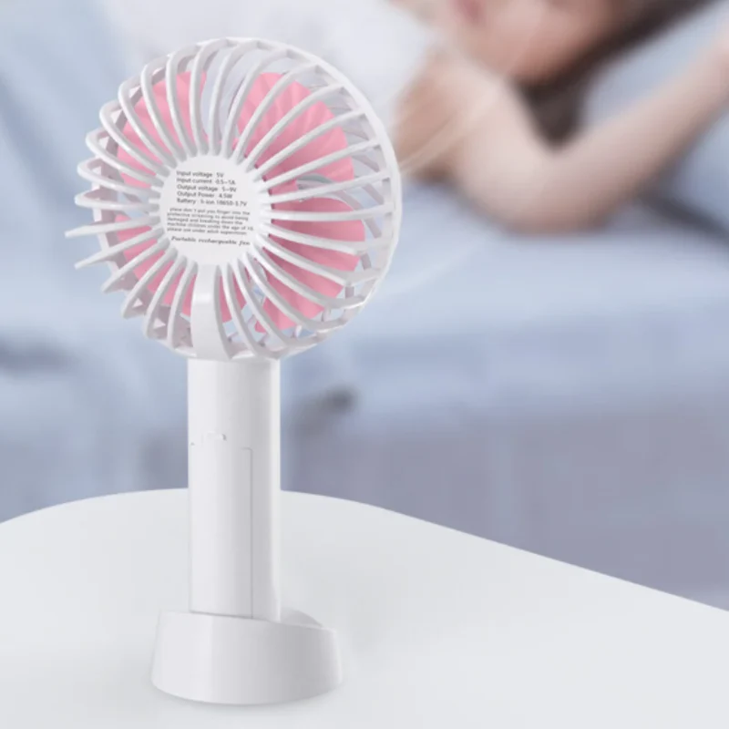 Rechargeable Mini Portable Fan – USB Charging, High-Speed Personal Cooling Fan for Home, Office, Kitchen, Travel & Outdoor Use(Random color-Pack of 1) - Image 5