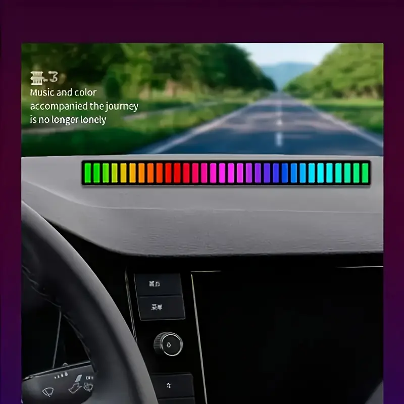 RGB Sound Reactive Music Level Light – LED Audio Spectrum Bar for Room & Desktop Decor - Image 4