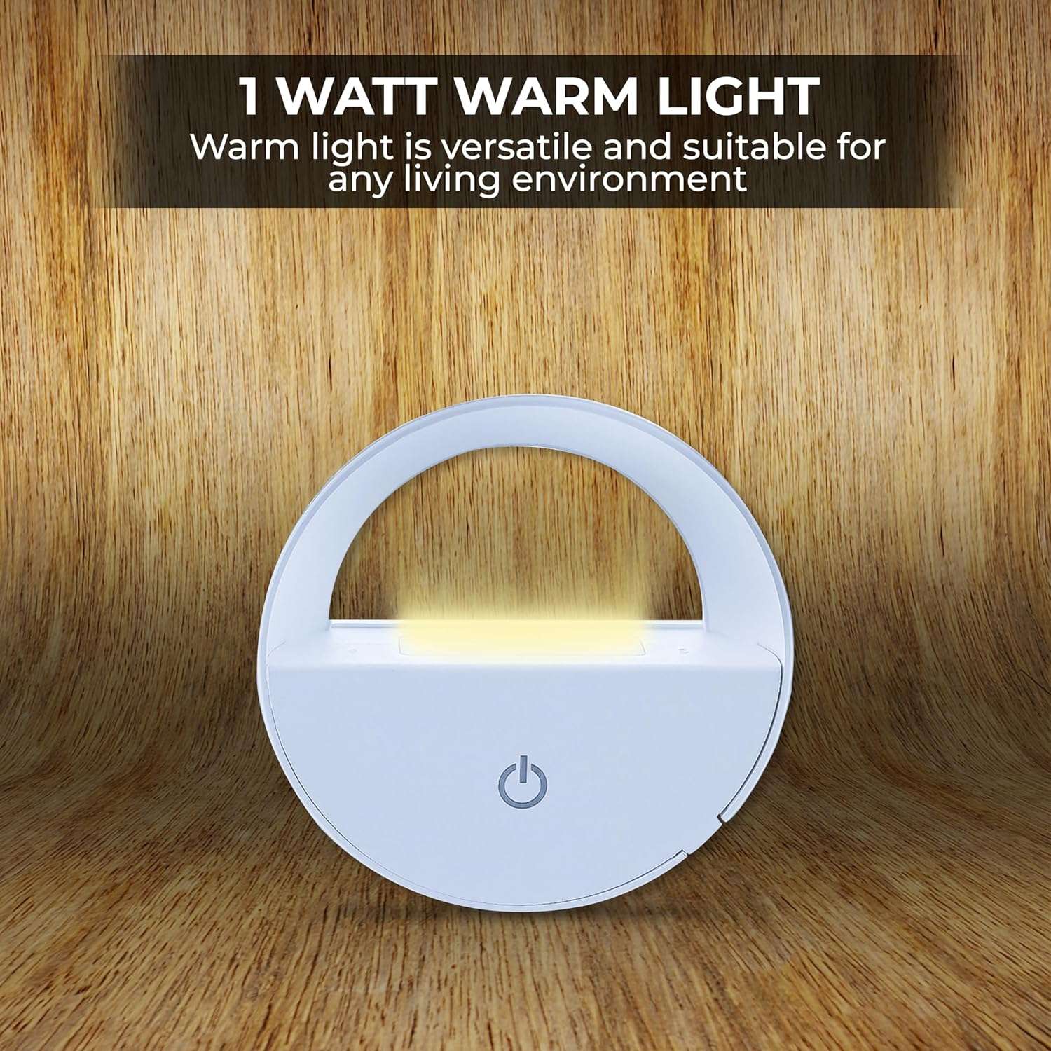 Round Night Light - White LED Light ABS Material Night Light for Bedroom - Image 7