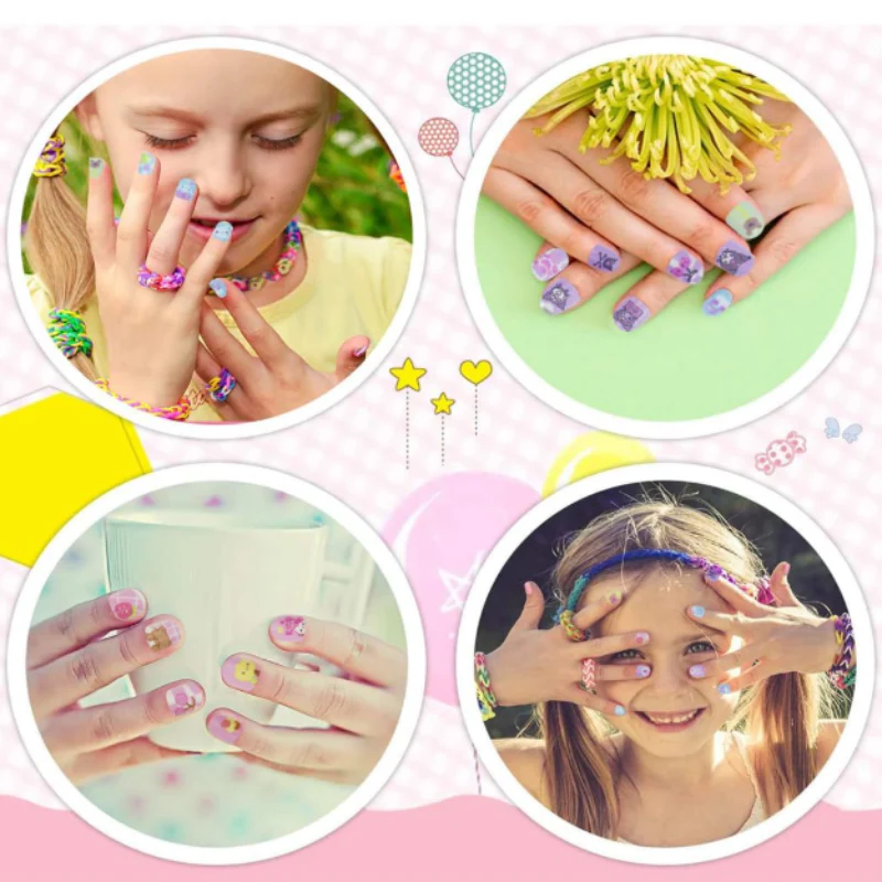 Sanrio Character Press-On Nails for Kids – Cute Cartoon Fake Nails Set (Random Design-Pack of 1 Set) - Image 3
