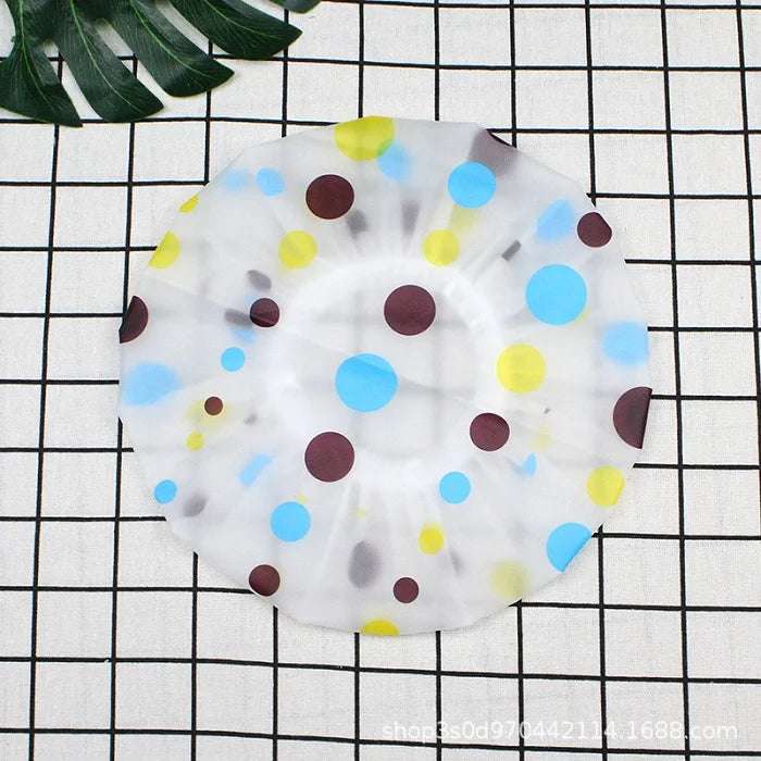 Waterproof Shower Cap – Free-Size Elastic Bath Cap for Men & Women, Ideal for Home, Spa & Salon Use (Random print -Pack of 1) - Image 2