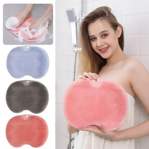 Shower Foot & Back Body Scrubber – Dual-Sided Silicone Bath Brush for Deep Cleaning, Exfoliation & Massage - Image 2