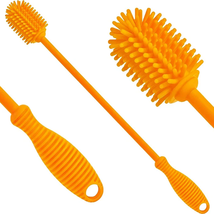 Silicone Bottle Cleaning Brush with Long Handle – Flexible, Non-Scratch Brush for Baby Bottles, Water Bottles, Containers, Vases & Glasses - Image 5