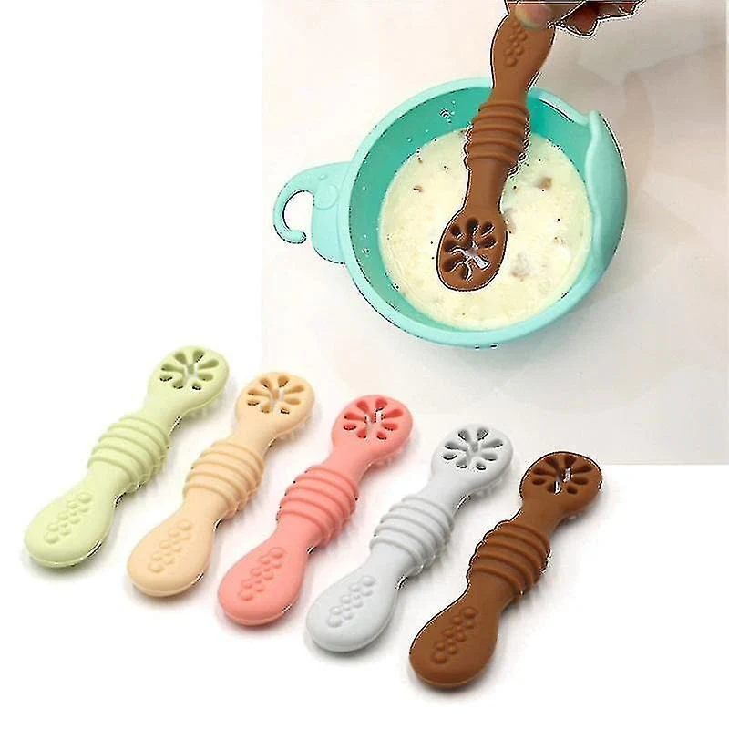 Silicone Chew Spoon for Babies & Toddlers – BPA Free, Safety Tested (Random Color-Pack of 1) - Image 5