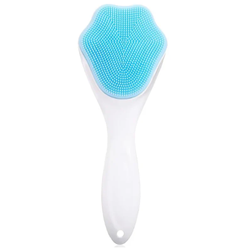 Silicone Face Cleansing Brush – Manual Waterproof Facial Scrubber with Soft Bristles for Gentle Exfoliation & Blackhead Removal(Random color-Pack of 1) - Image 3