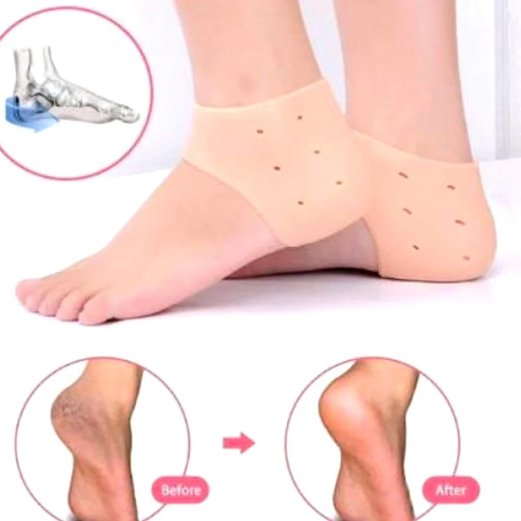 Silicone Gel Heel Pad Socks for Pain Relief for Men and Women - Image 8