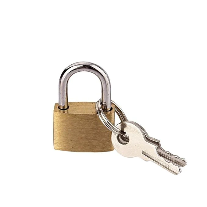 Small Solid Brass Lock – Durable Mini Padlock for Bags, Lockers & Drawers