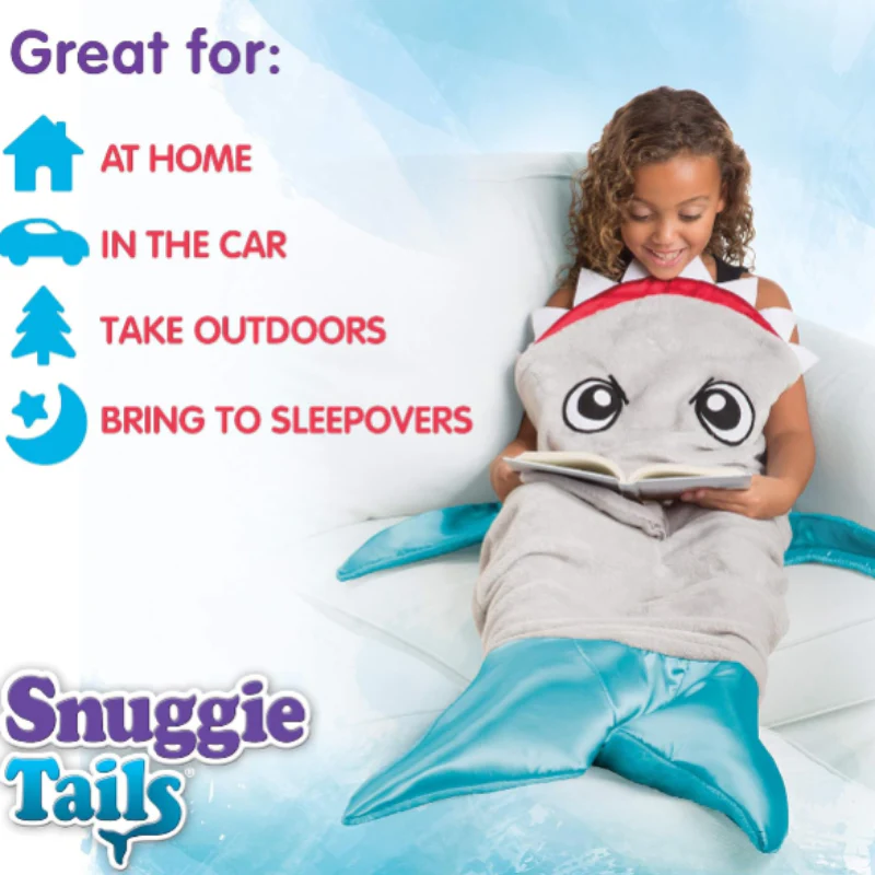 SHARK-Tails Comfy Cozy Super Soft Blanket for Kids – Warm, Plush & Fun Sleeping Blanket - Image 3