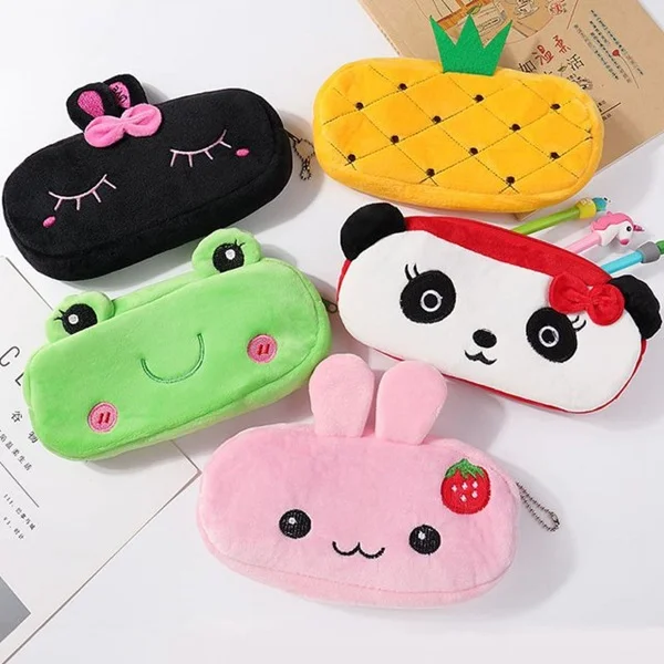 Soft Plush Pencil Case (Random Design) - Image 2