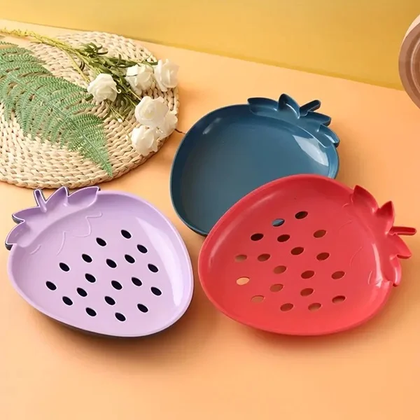 Strawberry Shape Snack Fruit Plate - Image 3