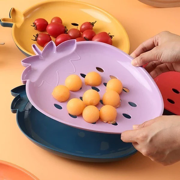 Strawberry Shape Snack Fruit Plate - Image 4