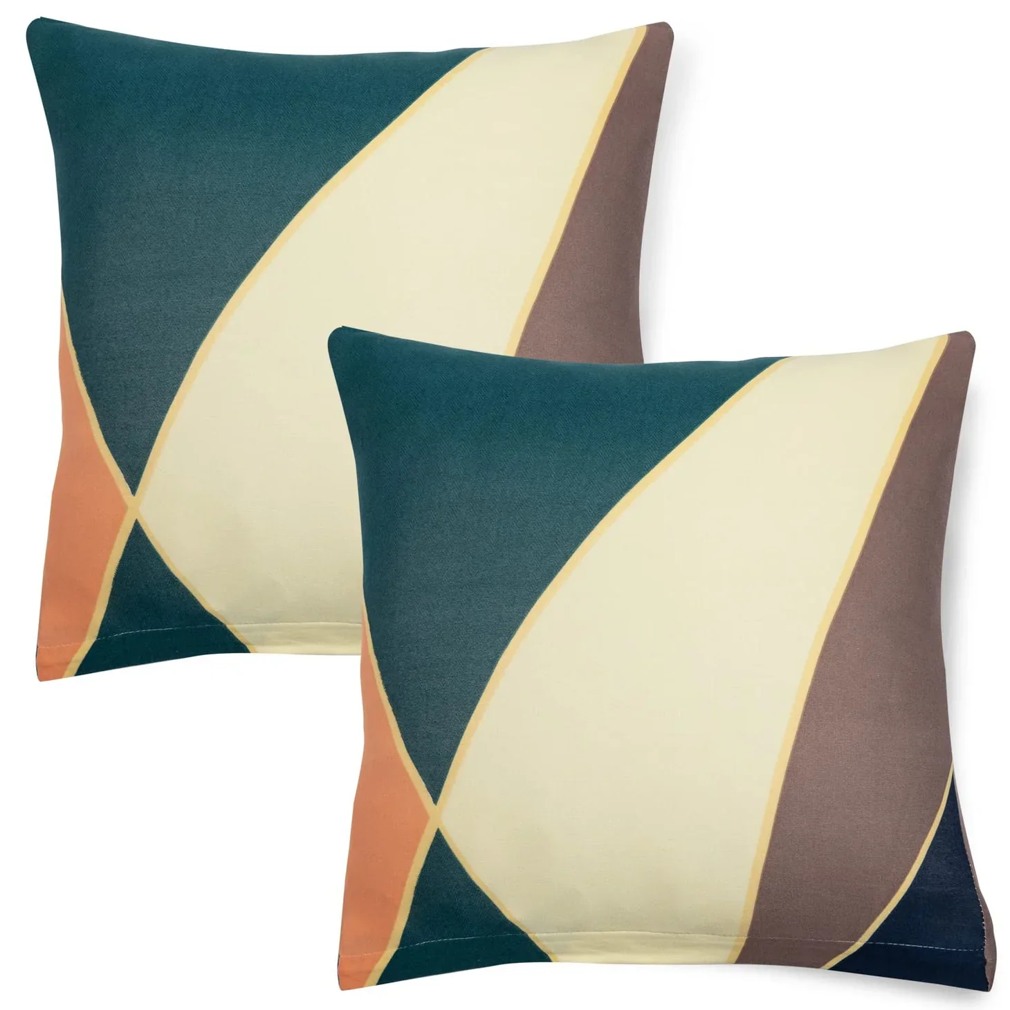 5 Pcs Stretchable Cushion Cover – Soft, Wrinkle-Free Pillowcase Set for Bedroom, Home & Hotel Use (Random color) - Image 2