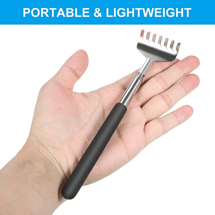 Telescopic Back Scratcher – Extendable Stainless Steel Body Scratching Tool (Pack of 1) - Image 2